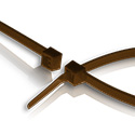 5 inch 40lb Brown Ties 100 Pieces
