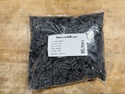 F4(z) 3/16 BLACK, 2:1 shrink ratio, thin wall heat shrink cut to 0.625 inches in length, 3,800pc bag