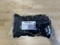 O2B2s 1 BLACK, 2:1 shrink ratio, Adhesive lined heat shrink, cut to 1 inch of length, 500pc bags
