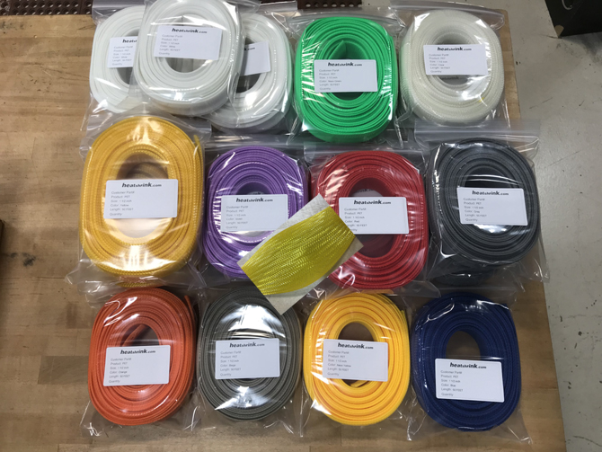  BuyUneed Braided Sleeving Heat Shrinkable Fabric 2:1