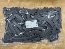 O2B2s 3/4 BLACK, 2:1 shrink ratio, Adhesive lined heat shrink, cut to 3 inch of length, 500pc bag