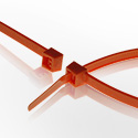 5 inch 40lb Orange Ties 100 Pieces