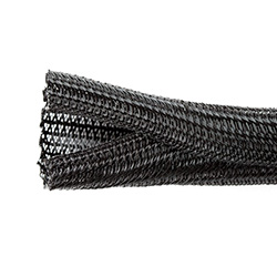 Cable Wrap Split F6 1/4 Black PET, 200' Per Box 